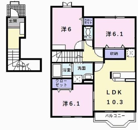 グラディートIの物件間取画像